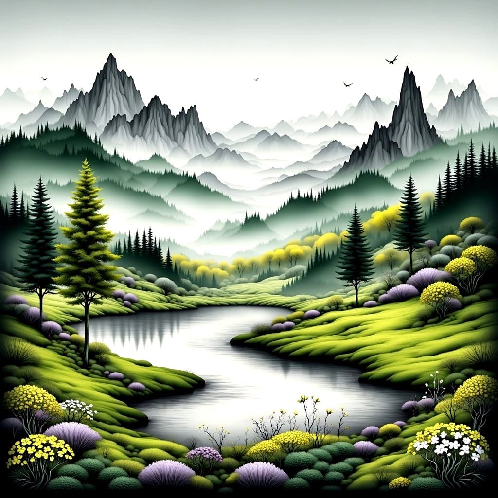 <lora:SelectiveColor1-Fb:1.0> landscape