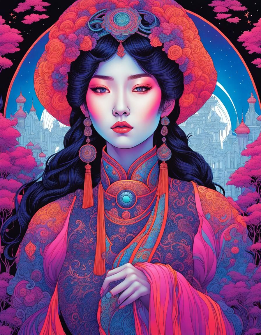 Portrait of Korean Woman - AI Generated Artwork - NightCafe Creator