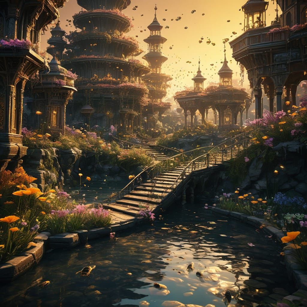 Golden Hive Haven – The Enchanted Beehive City