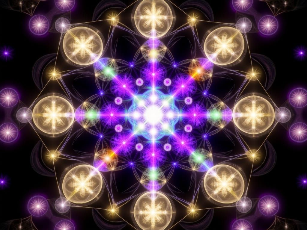 Stellar Kaleidoscope: The Geometry of Light