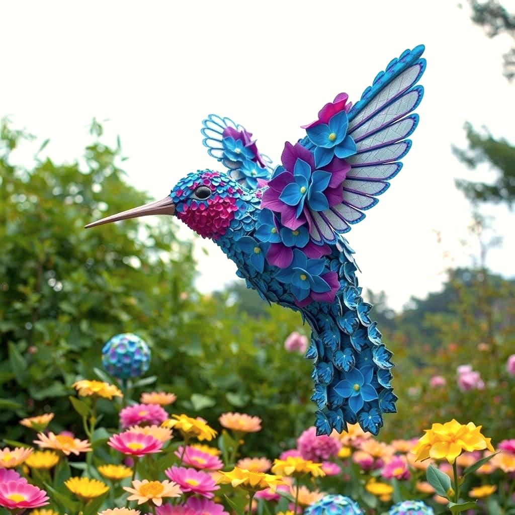 Flower Hummingbird  by @Sapphire