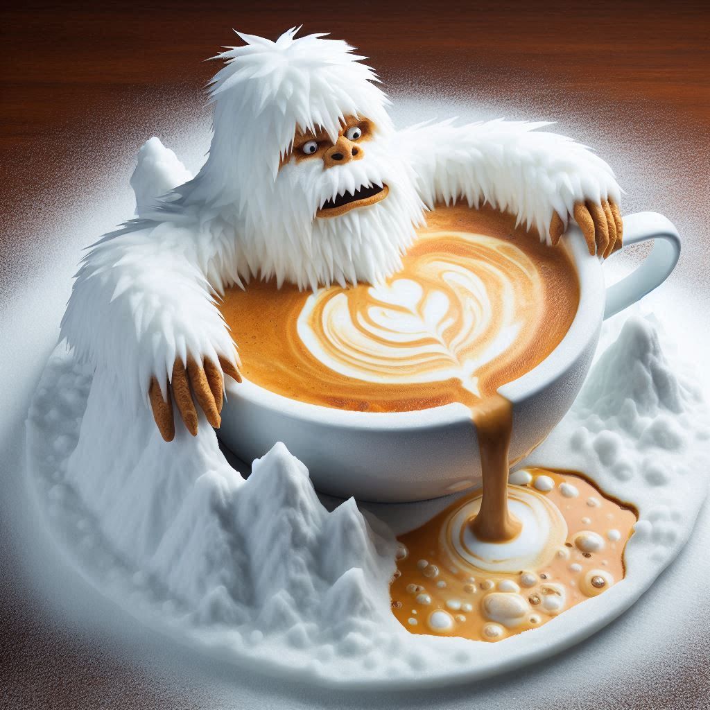 Latte Art - Yeti