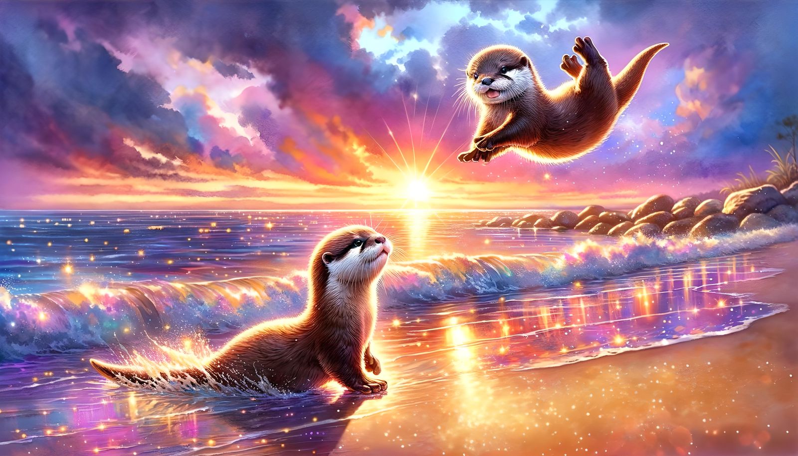 thank you so much.  i flip for you.  fondly, 🦦 baby otter