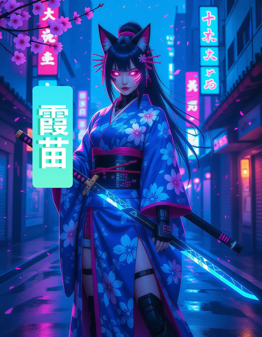 Tokyo Cyberpunk Kitsune 霞苗