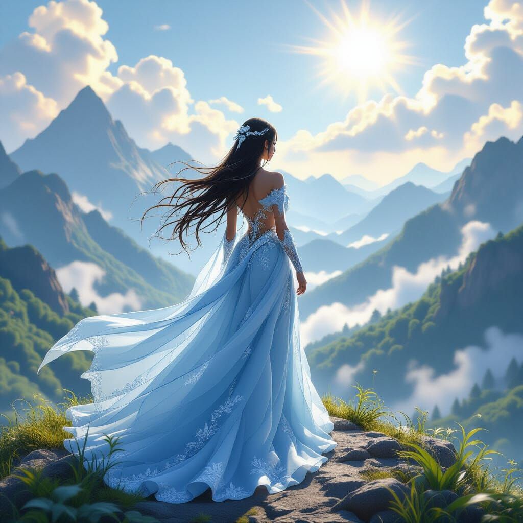 Lady of the mountain  by @Dragonrose9 