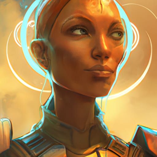 Lady from the future.