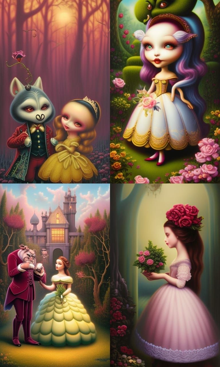 The beauty and the beast by mark ryden