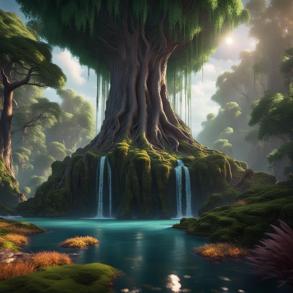 mythical forest - AI Generated Artwork - NightCafe Creator