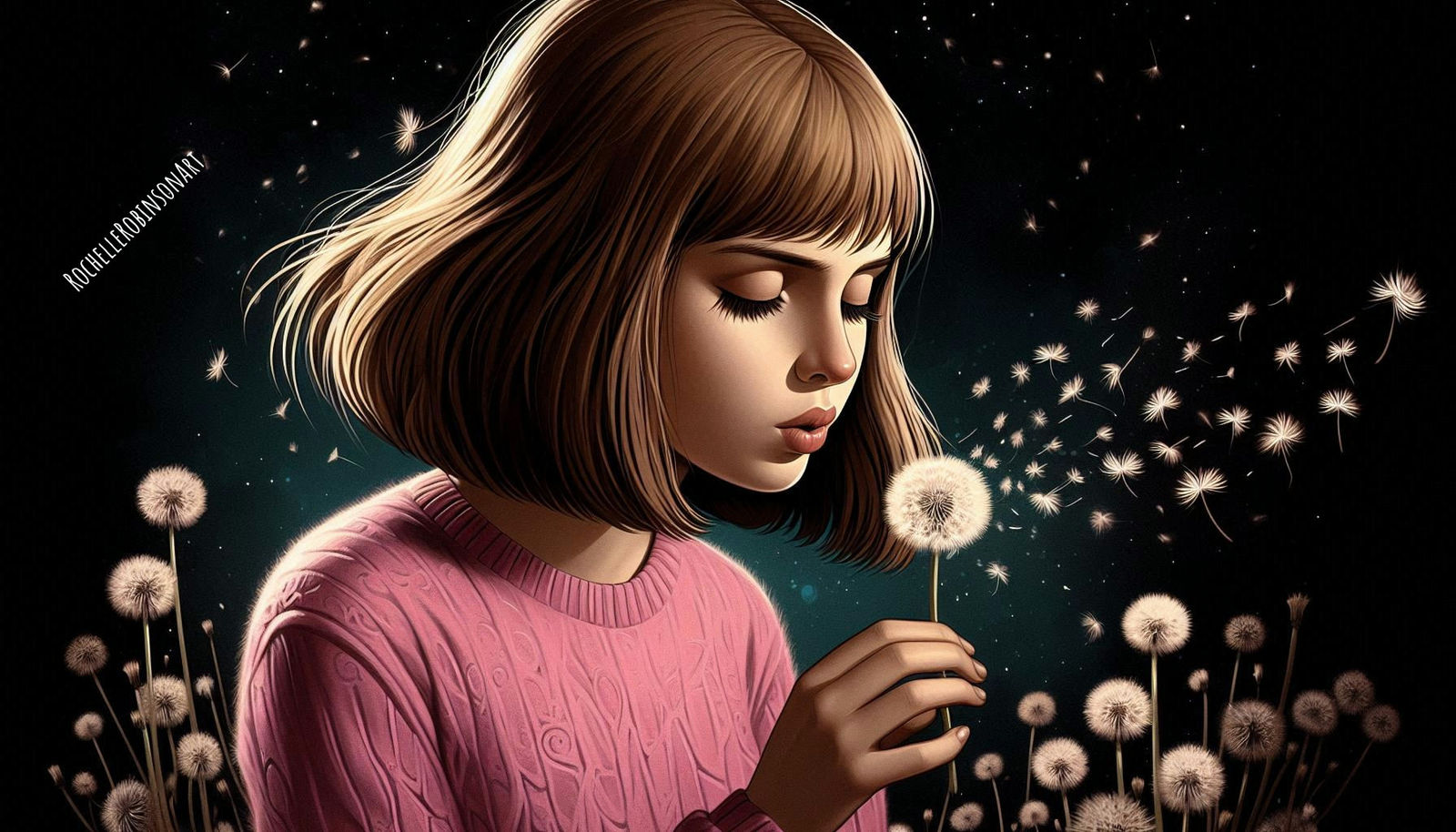 The Girl In A Pink Sweater