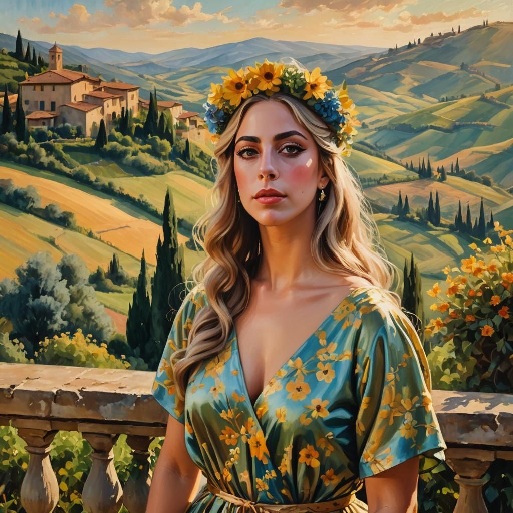Gaga in Tuscany