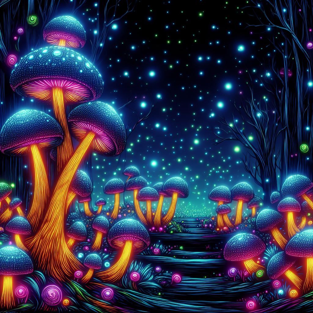 Mushrooms - AI Generated Artwork - NightCafe Creator