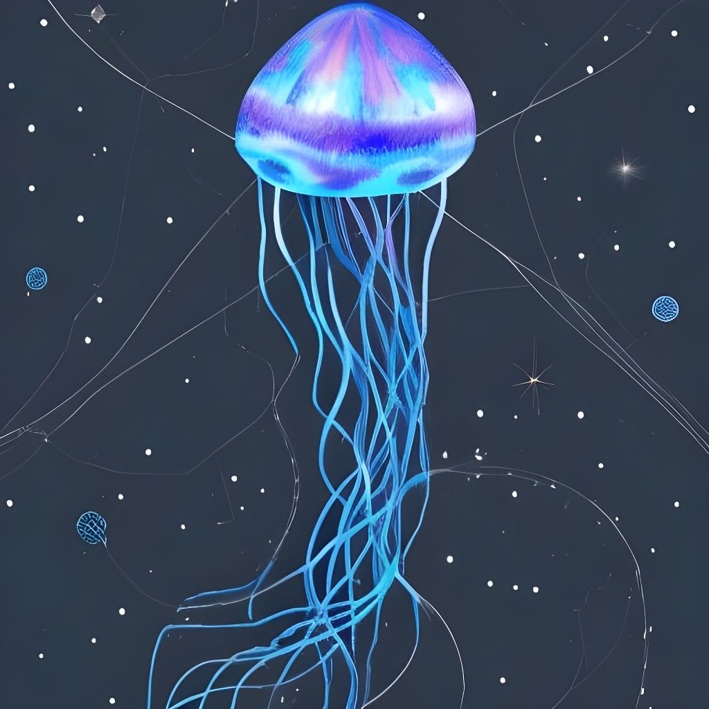 jellyfish in the sky - AI Generated Artwork - NightCafe Creator