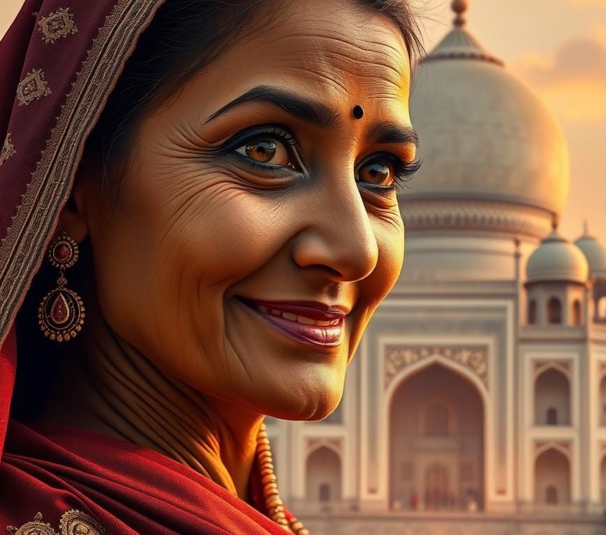 The mature beauty of the Indian Matriarch