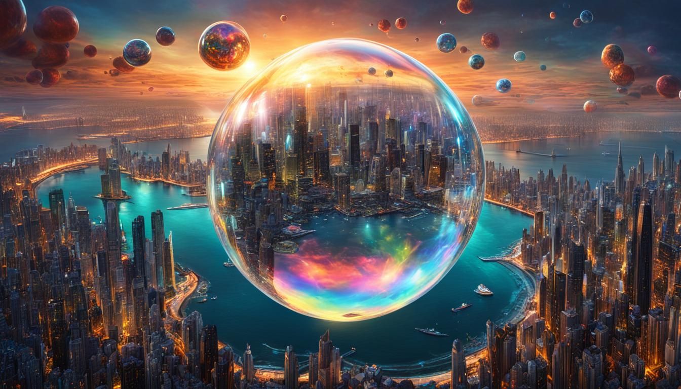 Floating City  by @Textured Color