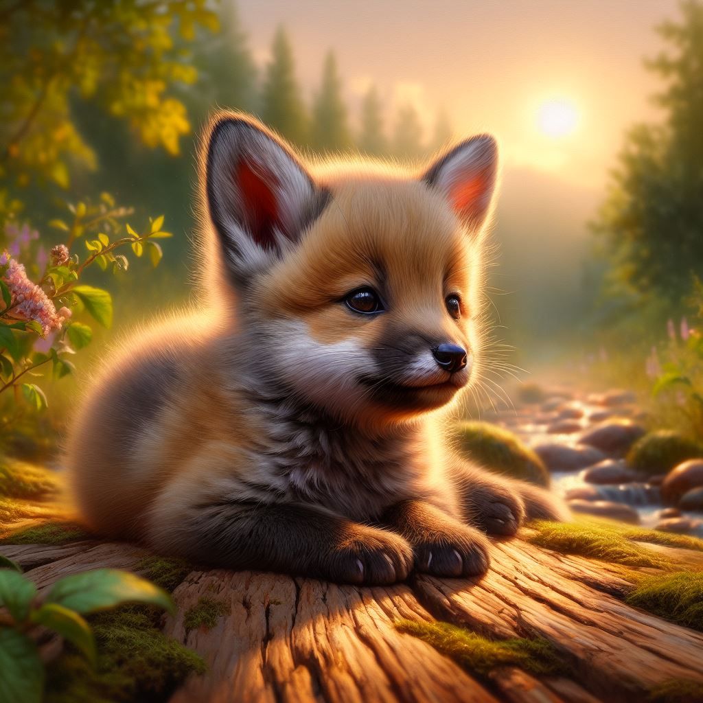 Baby Fox - AI Generated Artwork - NightCafe Creator