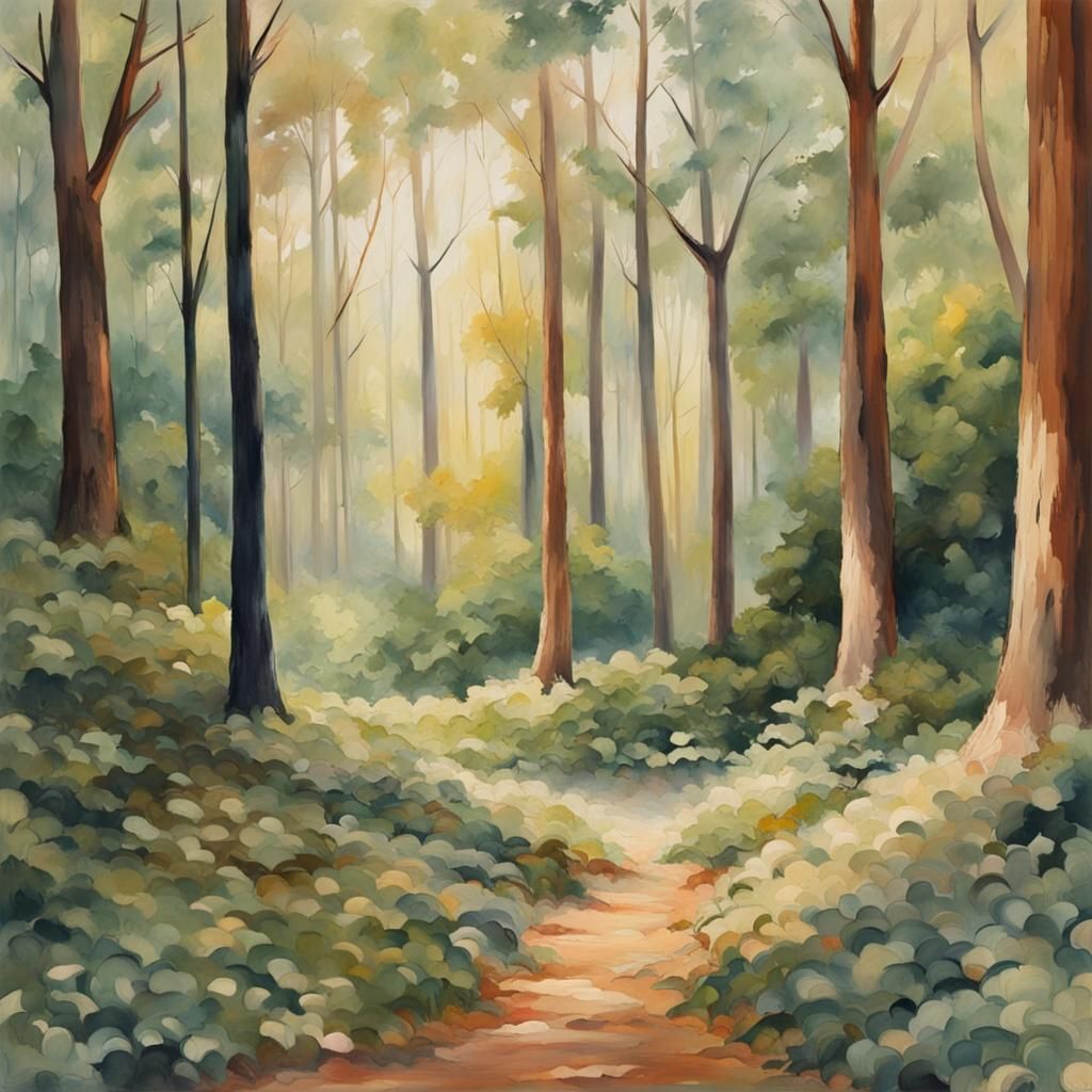 Simple Woods - Ai Generated Artwork - Nightcafe Creator