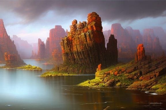 calm river