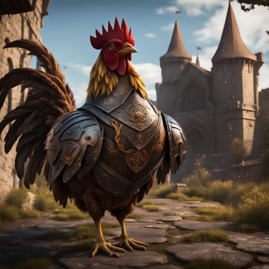 medieval chicken - AI Generated Artwork - NightCafe Creator