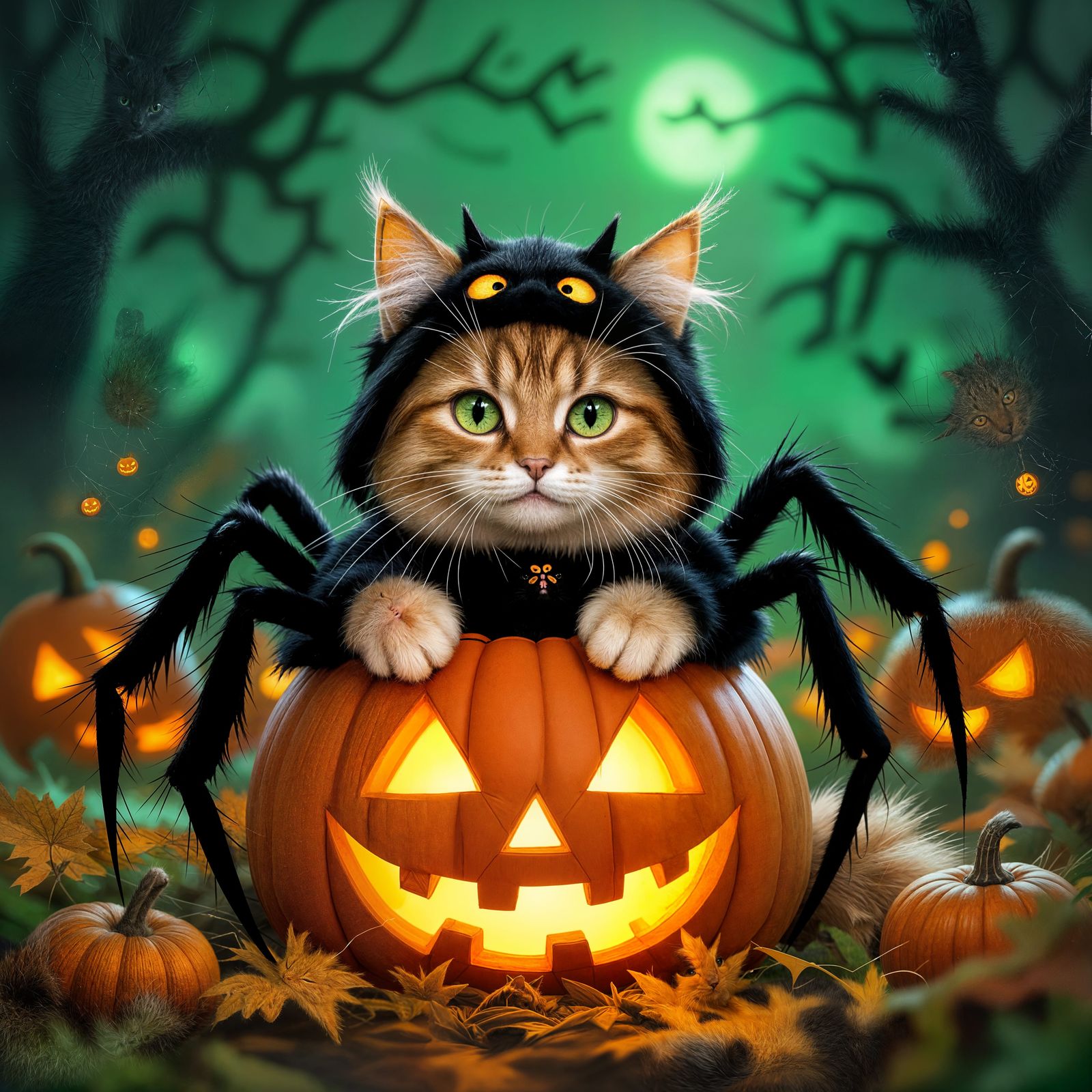 Spider Cat  by @Andrachiel