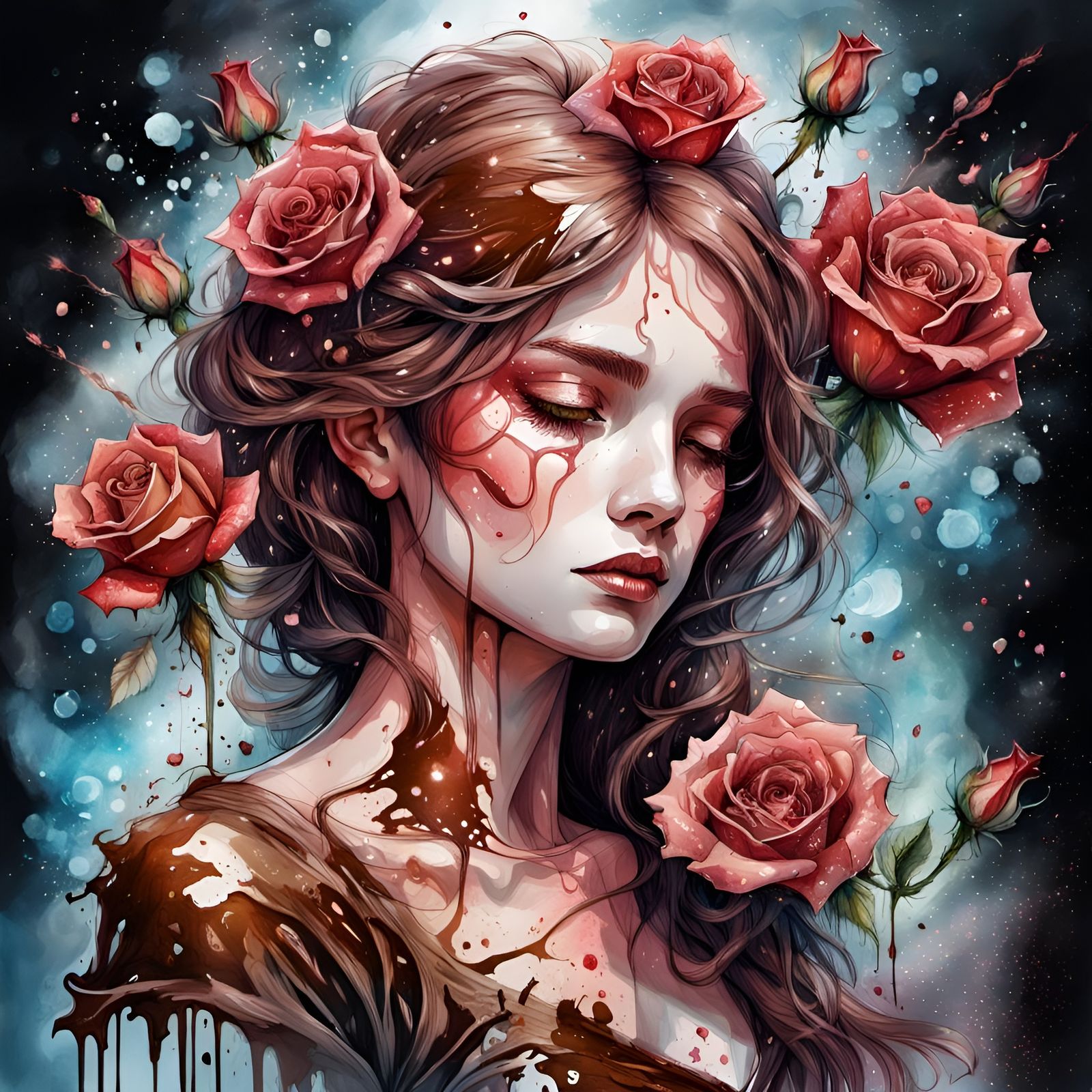 Lady Rose Chocolate  by @GunslingerT