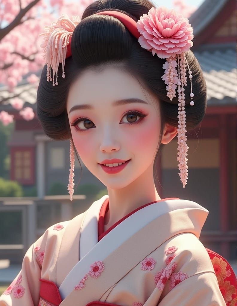 Japanese Geisha (mixed models)