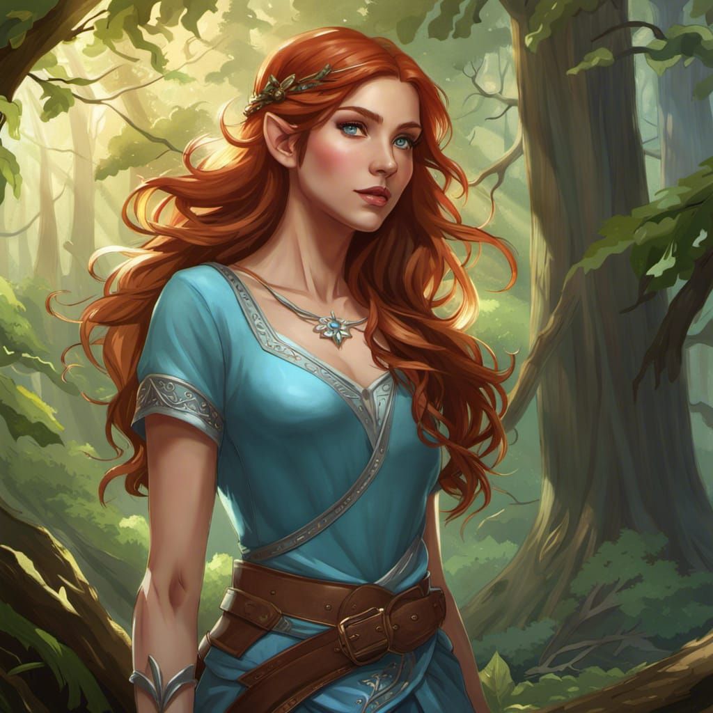 Elf in the forest - AI Generated Artwork - NightCafe Creator