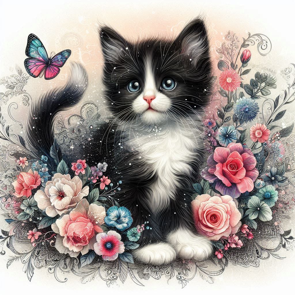 Flower Kitten
