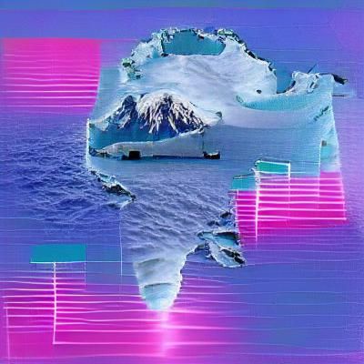 Vaporwave Antarctica