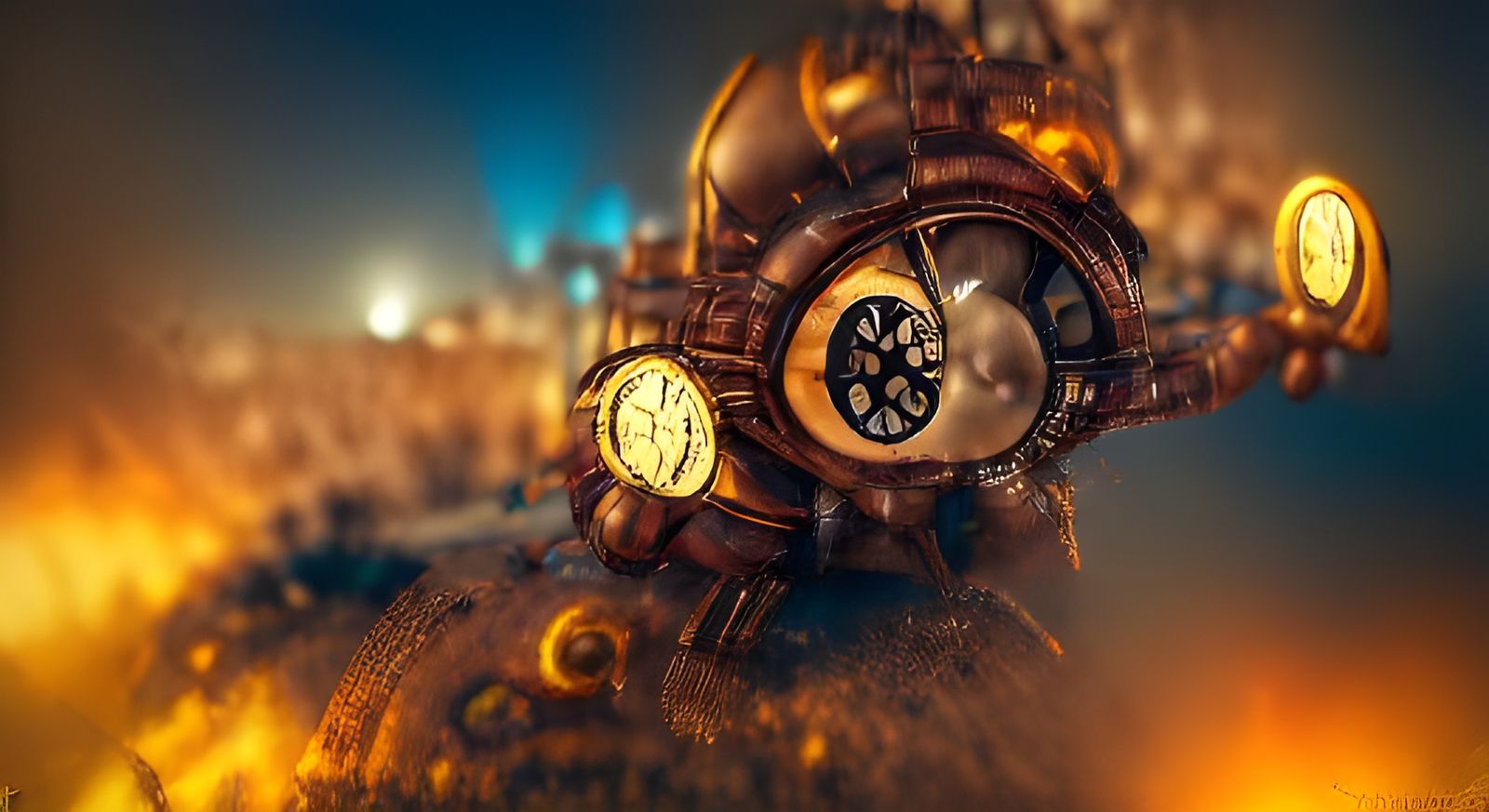 Repunk Giant Clock