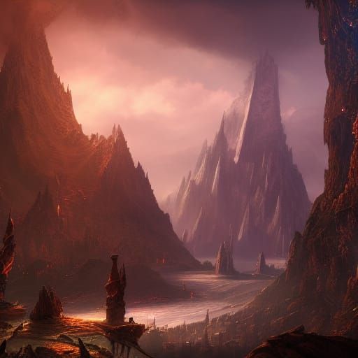 Montains in the valley