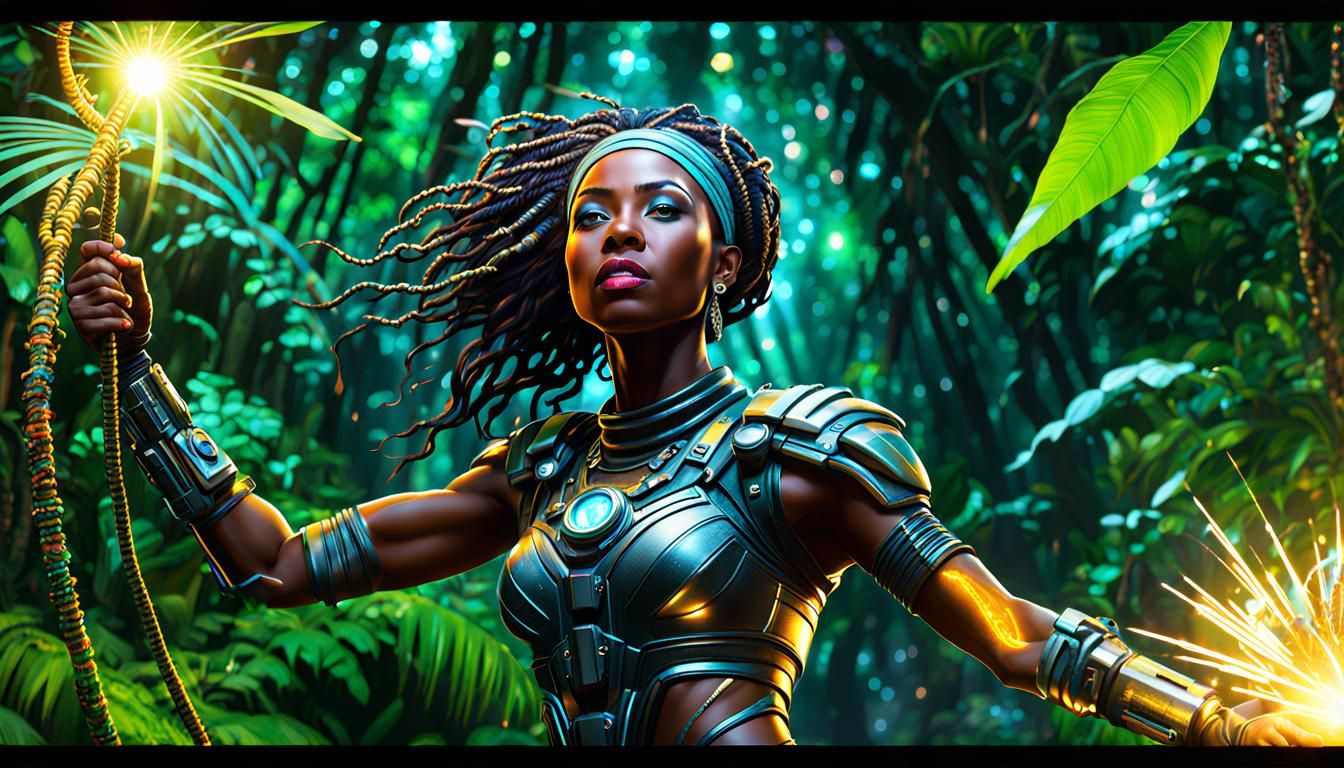 Magnetar deuterium and tritium energized Dark Jungle Woman, ...