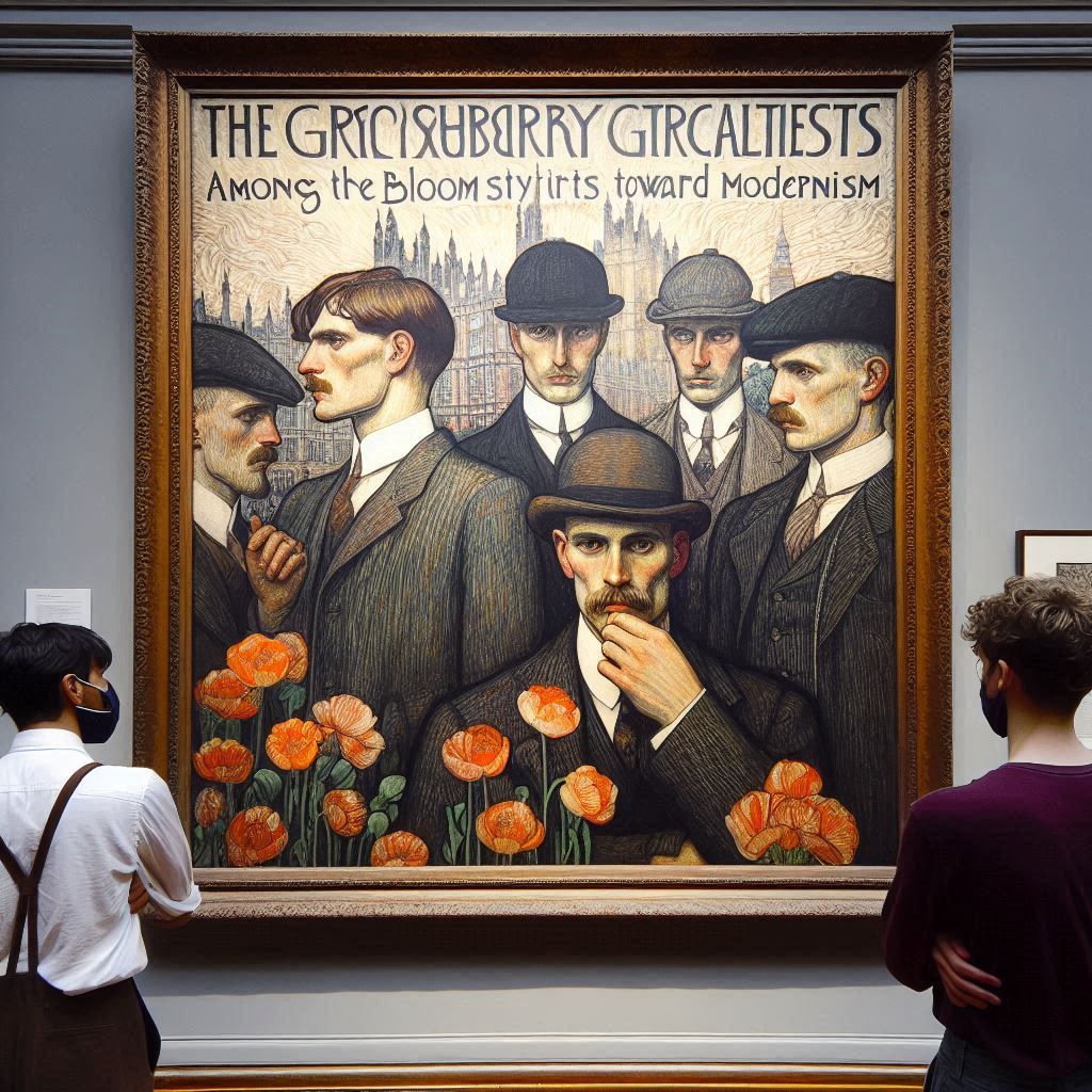 Men in Museum_Bloomsbury Group exhibition