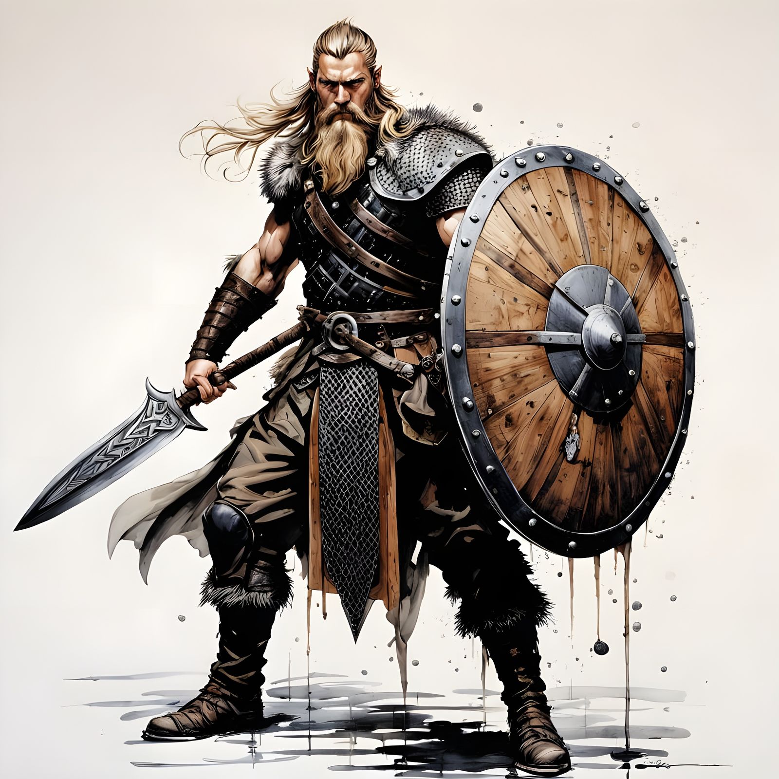 A Viking Shield.  by @Terra