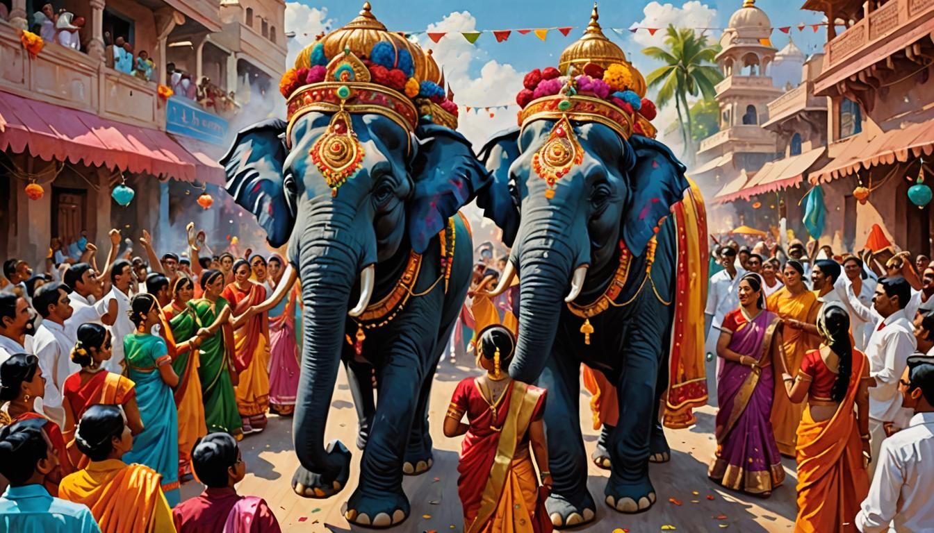 The wedding of the giants