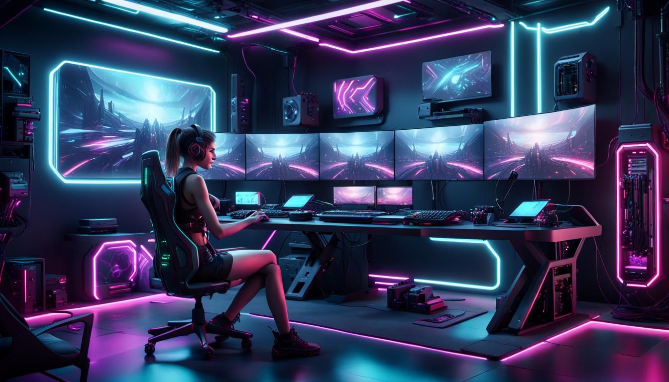 PC Gaming Setup - Gaming Girl