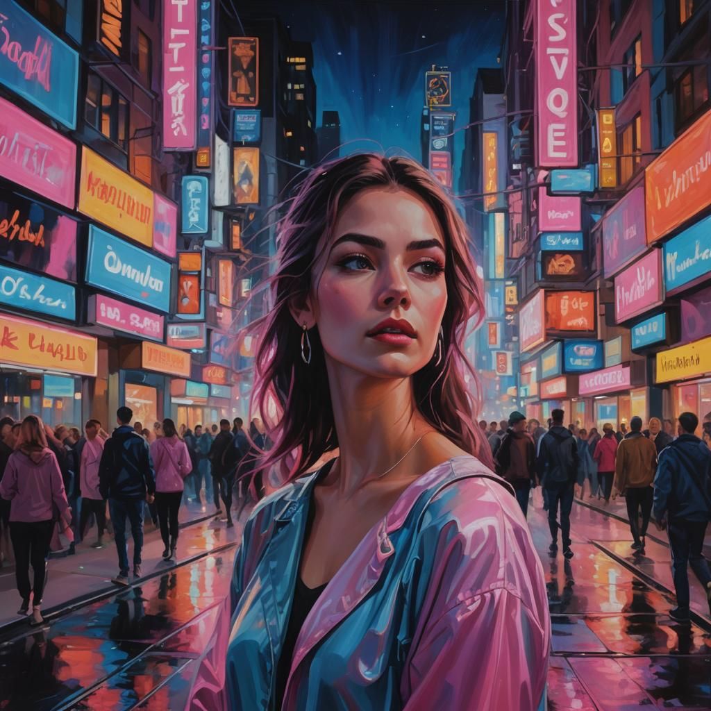 Neon portrait