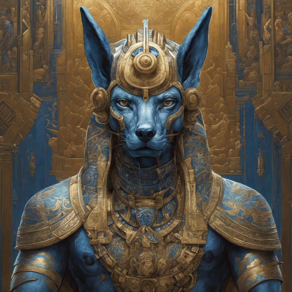 Anubis, Egyptian god of death  by @Wierd Jimbo