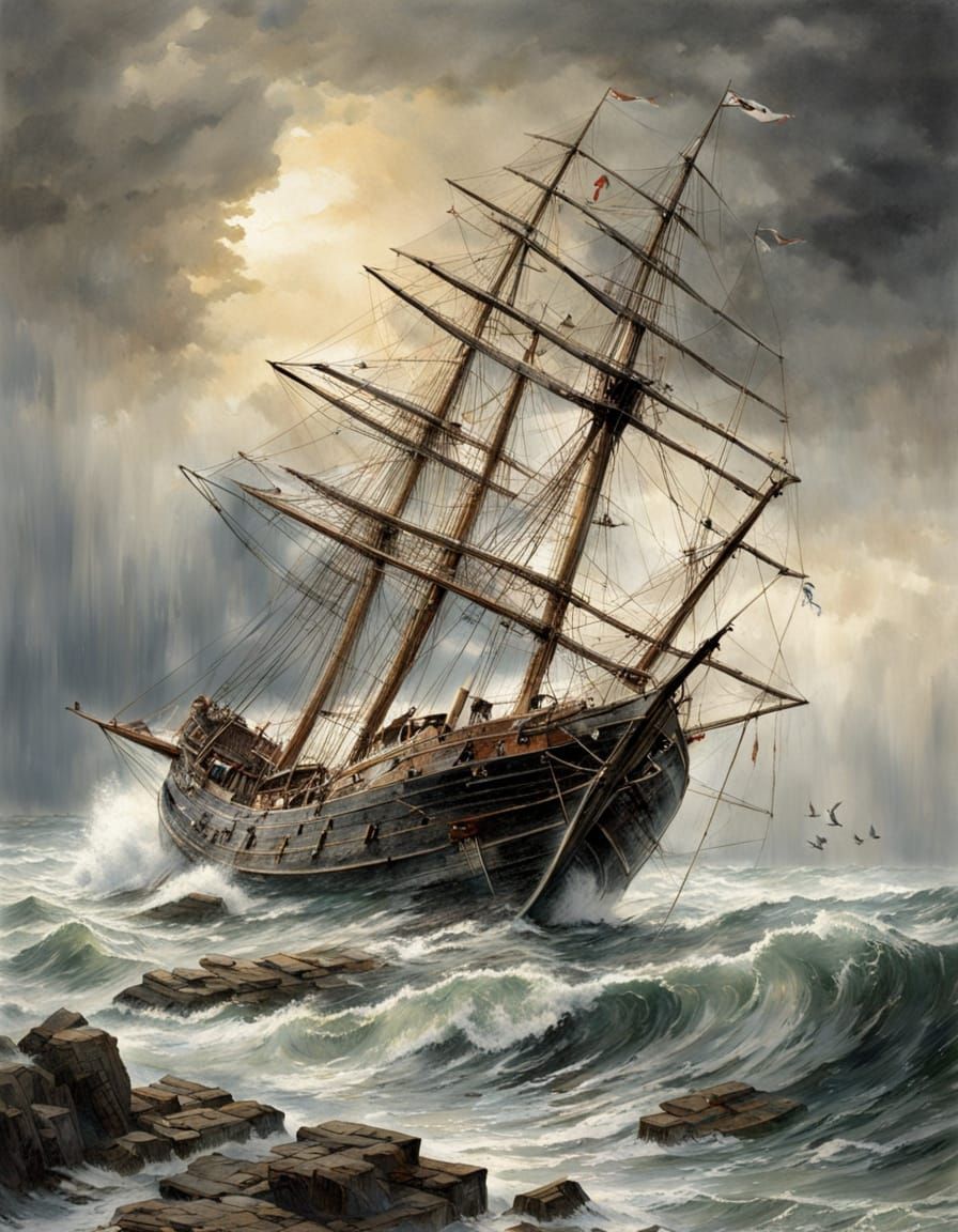 The breakup begins; Shipwreck  by @Northview