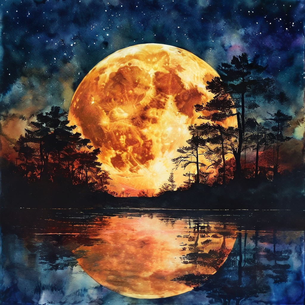 A grandeza da lua.  by @Andreia