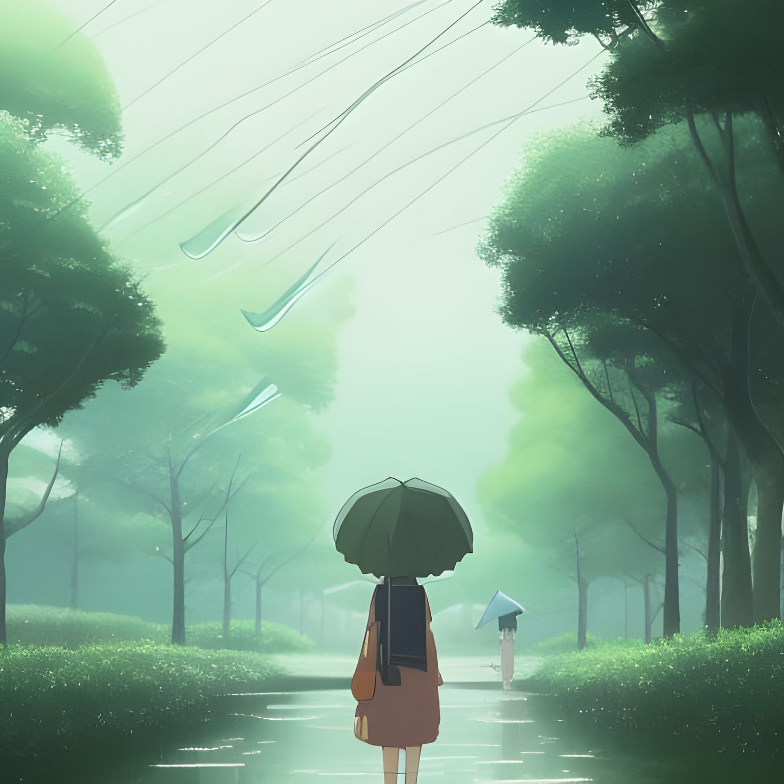 Rainy day in Japan - AI Generated Artwork - NightCafe Creator