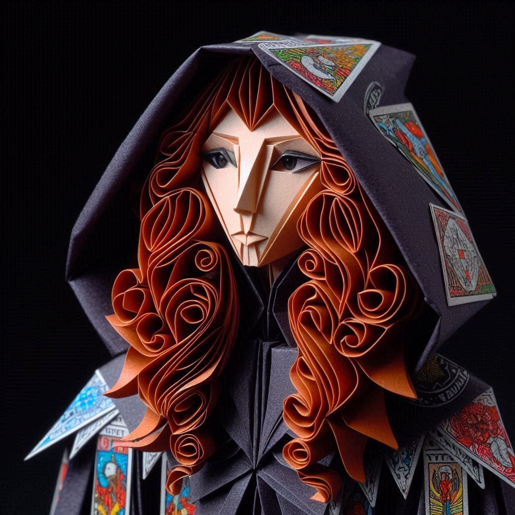 Tarot Quilled Origami