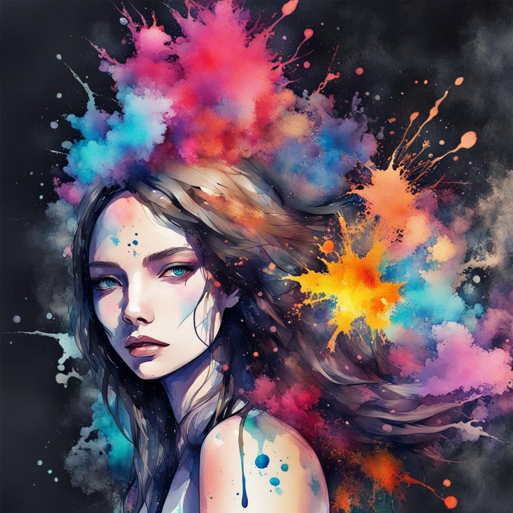 Splash art AI Generated Artwork NightCafe Creator