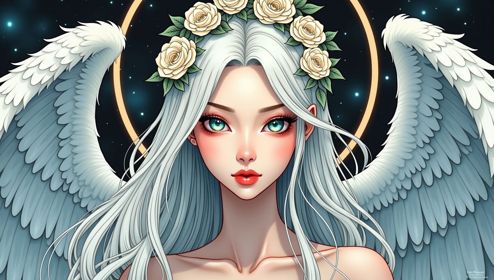 Flower-Crowned Angel