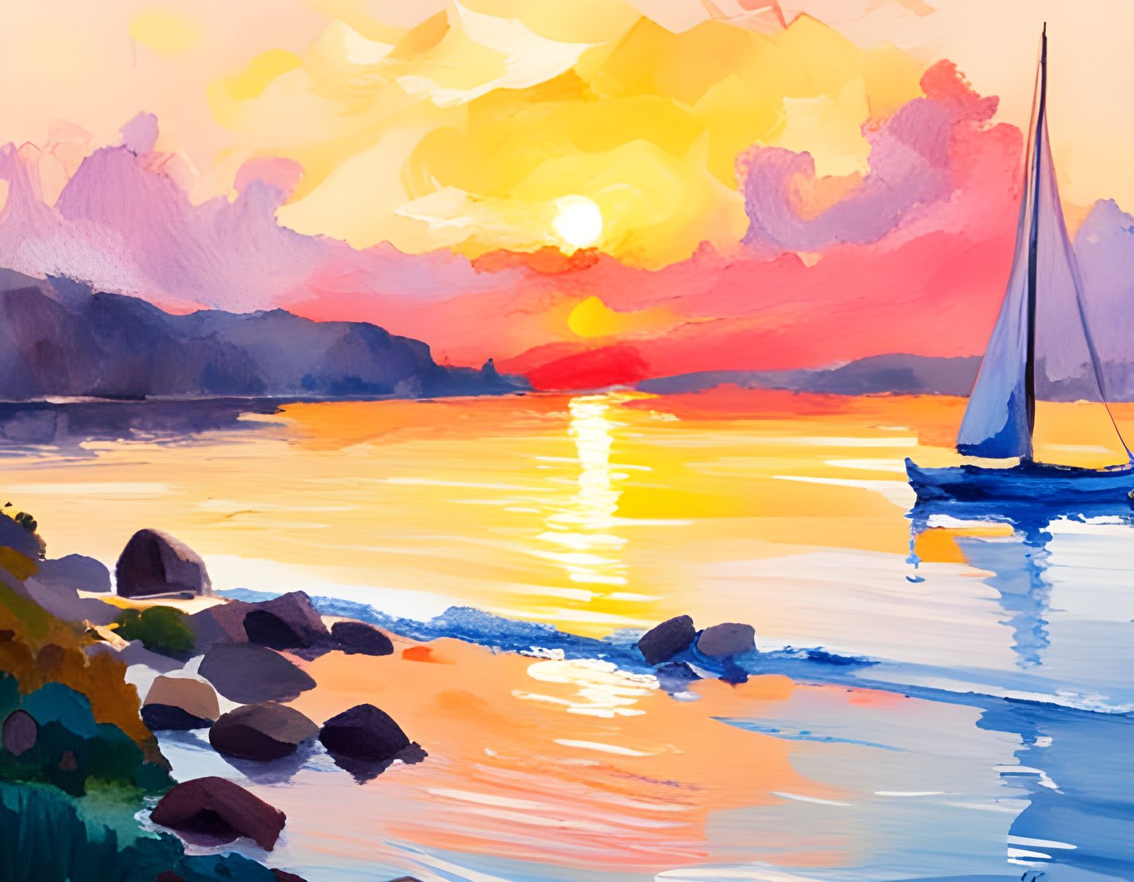 Sunset over Gouache Bay  by @Dean