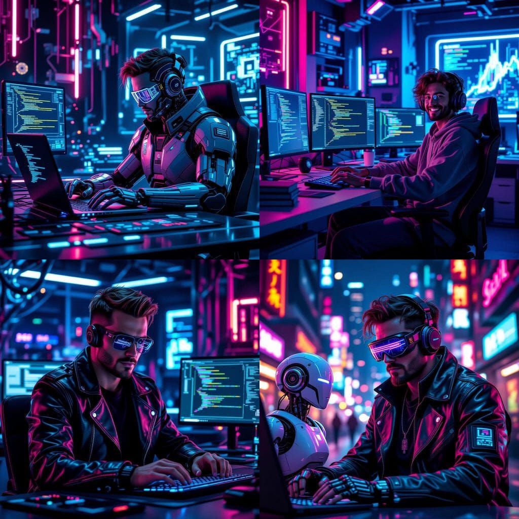 Friendly Robot and Computer Collaboration in Digital Art