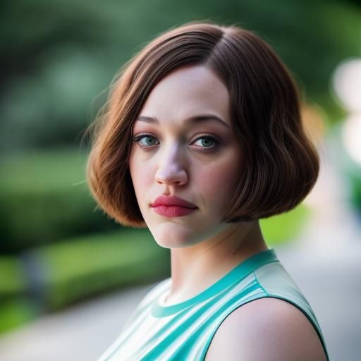 Kat Dennings with a bob haircut