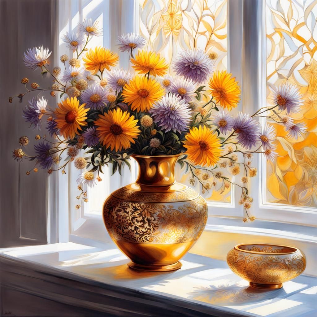 Winter flowers  by @JinnB