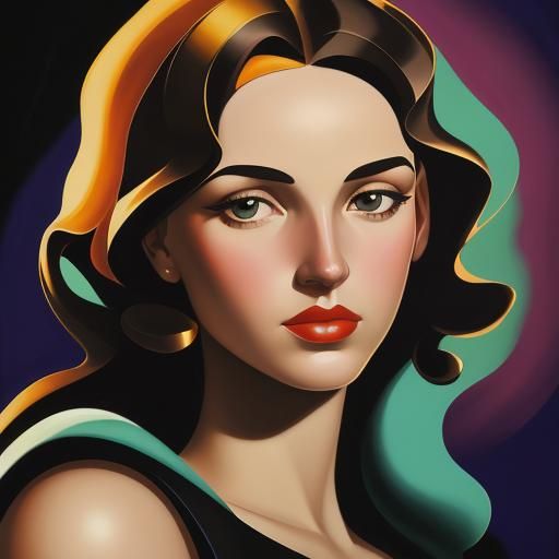 venus. sytle tamara lempicka.