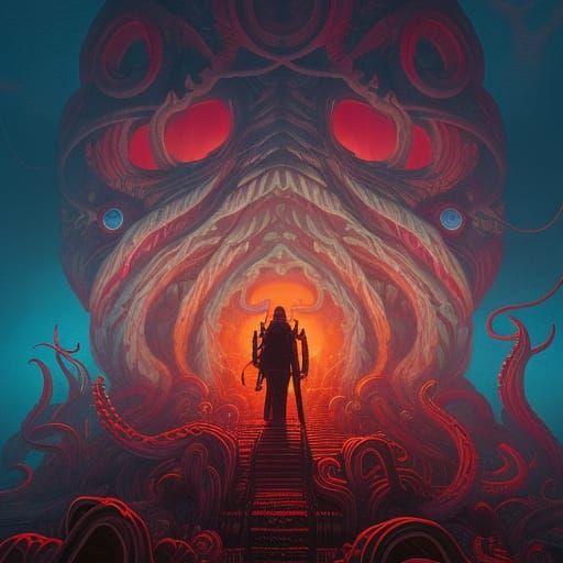 Cthulhu Mythos ; The Eldritch horror Cthulhu by Anton Ladeev and Dan ...