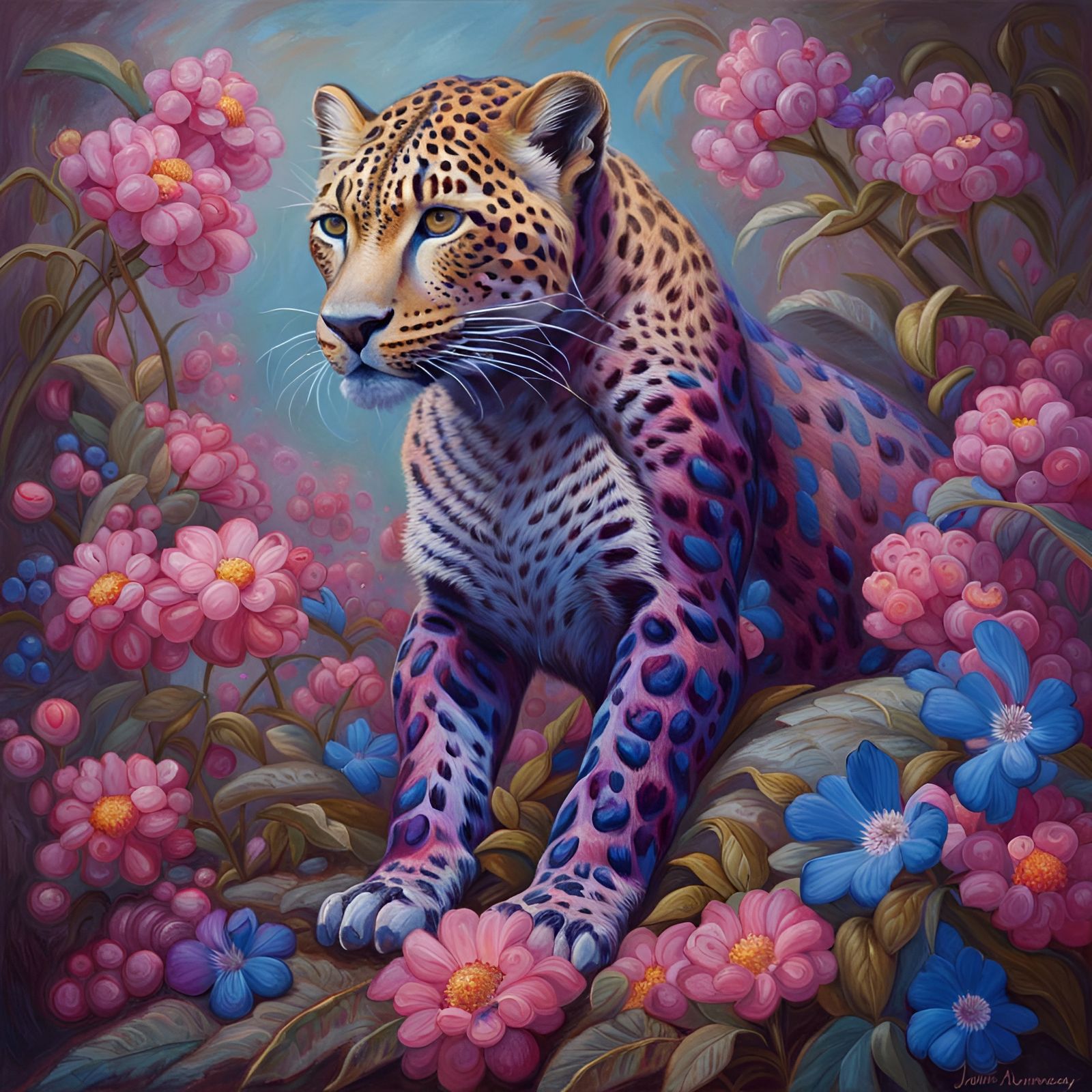 Pastel Leopard  by @Plaguey